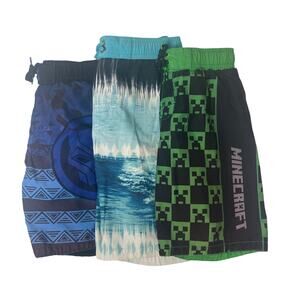 Marvel Minecraft and Wonder Nation Board Shorts Multi Color Size 6